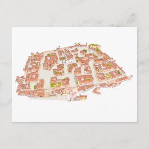 Postal Cáceres España. Ciudad medieval