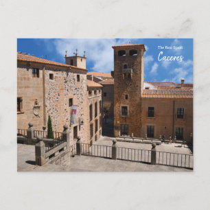 Postal Cáceres medieval, España