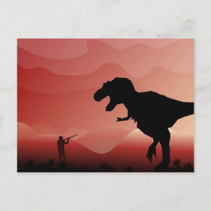 Postal Cacería de dinos
