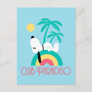 Postal Cacharritos   Snoopy Deco Dreams Club Paradiso