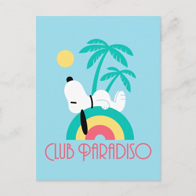 Postal Cacharritos | Snoopy Deco Dreams Club Paradiso (Anverso)
