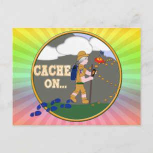 POSTAL ¡CACHÉ! GEOCACHING GRANNY GRAY HAIR