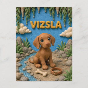 Postal Cachorro Cachorro Vizsla, Bebé Perro