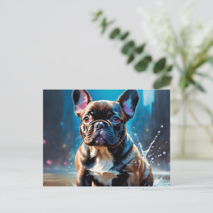 Postal Cachorro de Bulldog francés