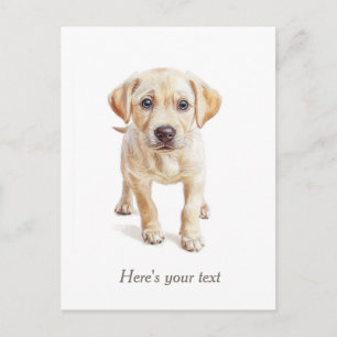 Postal Cachorro de Labrador Personalizado