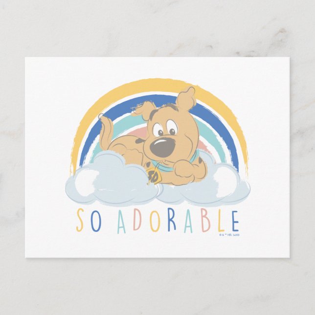 Postal Cachorro Scooby-Doo "tan adorable" (Anverso)