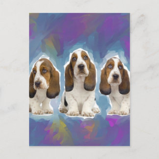 Postal Cachorros de Basset Hound