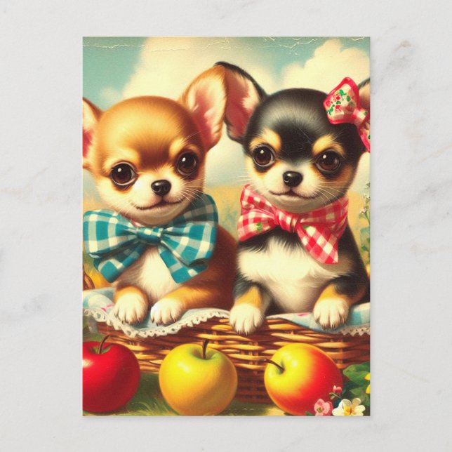 Postal Cachorros de Chihuahua (Anverso)