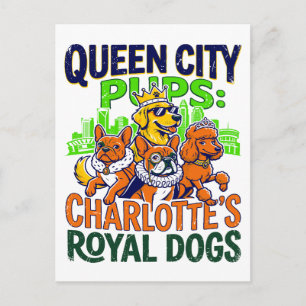 Postal Cachorros de la Ciudad Reina Perros Reales de Char