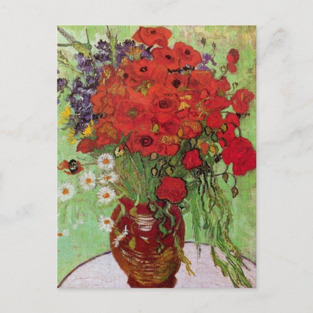 Postal Cachorros rojos y maricones de Vincent van Gogh (Anverso)
