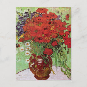 Postal Cachorros rojos y maricones de Vincent Van Gogh