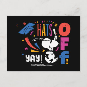 Postal Cachorros Snoopy Sombreros Fuera Para Ti Graduació
