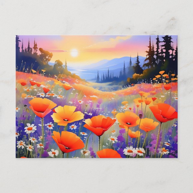 Postal Cachorros y maricones en flor (Anverso)