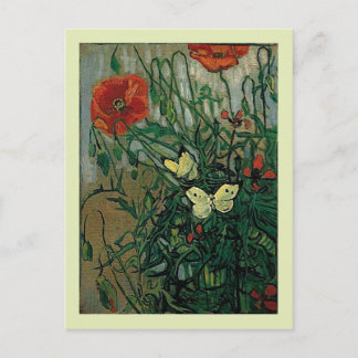 Postal Cachorros y mariposas (F748) Bella Artes Van Gogh