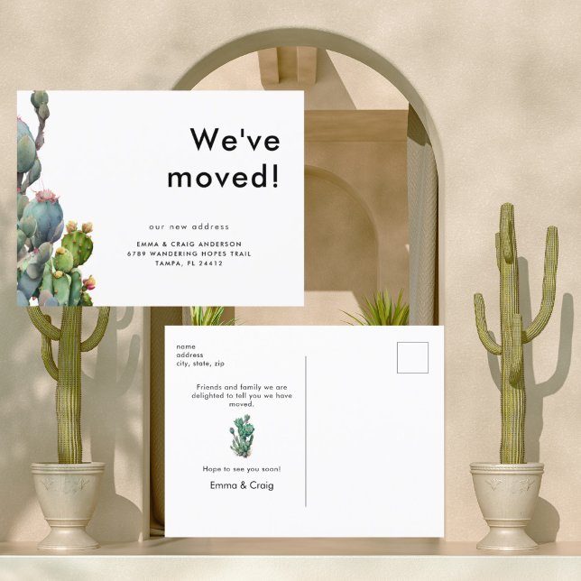 Postal Cactus acuarela que hemos movido (Subido por el creador)