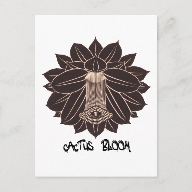Postal Cactus Bloom (Anverso)