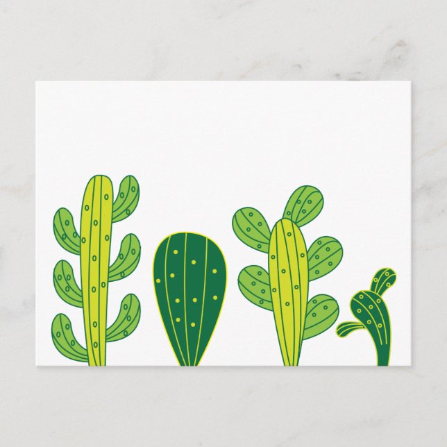 Postal Cactus Cacti  (Anverso)