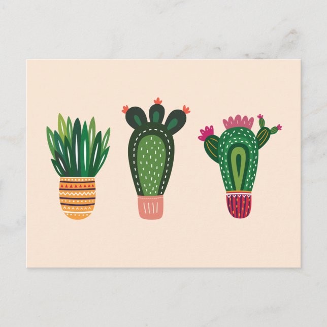Postal Cactus Cute (Anverso)