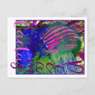 Postal Cactus Dreams neon cactus Southwest postcard