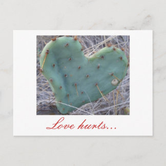 Postal cactus, el amor duele...