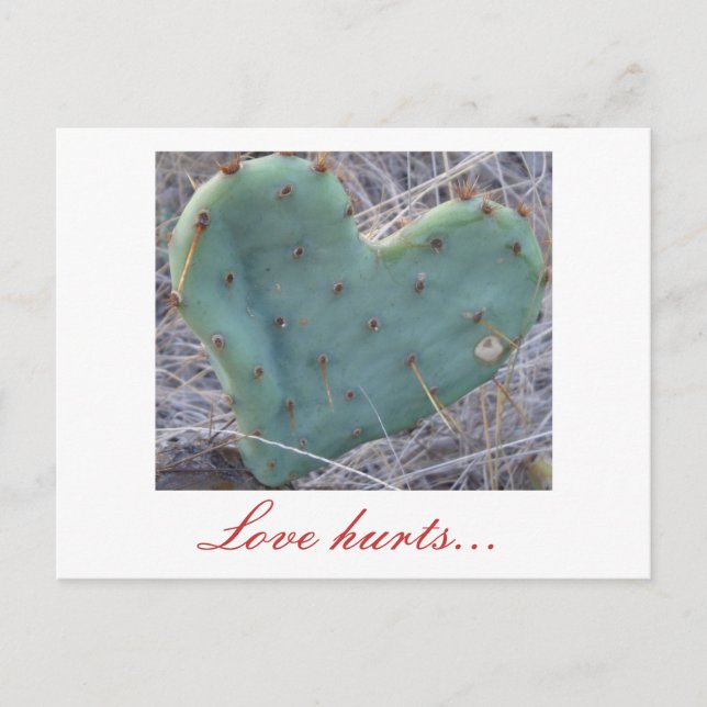 Postal cactus, el amor duele... (Anverso)