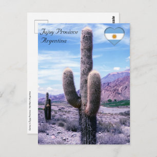 Postal Cactus en la provincia de Jujuy - norte de Argenti