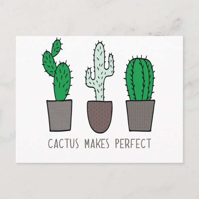 Postal Cactus Hace Perfect Pun (Anverso)
