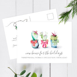 Postal Cactus Nuevo Anuncio de Movimientos de Vacaciones 