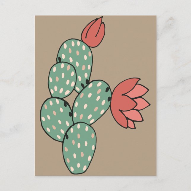 Postal Cactus Pear Pear (Anverso)