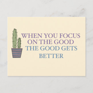 Postal Cactus y presupuesto positivo