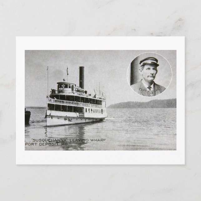 Postal Cad. Susquehanna, Depósito de Puertos, Maryland (Anverso)