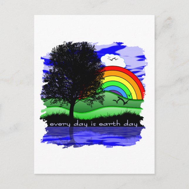 Postal Cada día es el Día de la Tierra (Anverso)