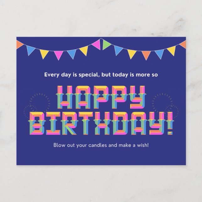 Postal Cada día es especial, pero hoy lo es más (Anverso)