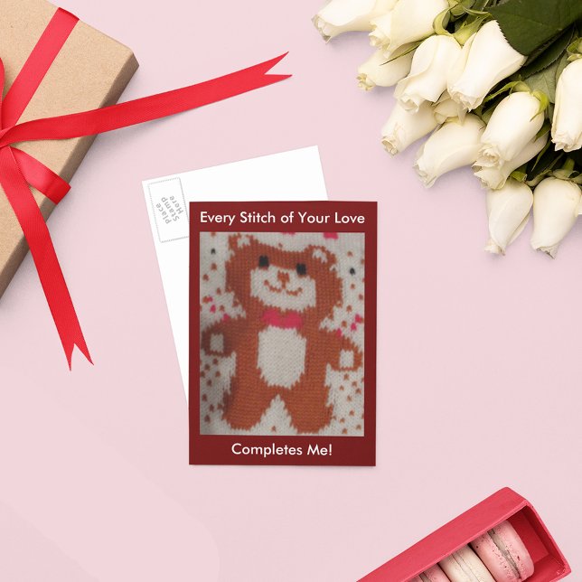 Postal Cada estilete de tu amor (Every Stitch of Your Love Postcard)