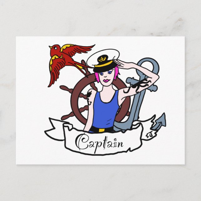 Postal Cada marinero del cuerpo se fija (Anverso)