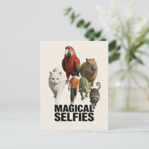Postal Cada selfie es un encuentro mágico