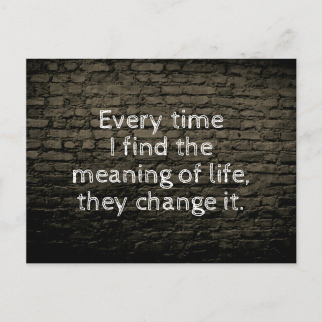 Postal Cada vez que encuentro el significado del chiste d (Anverso)