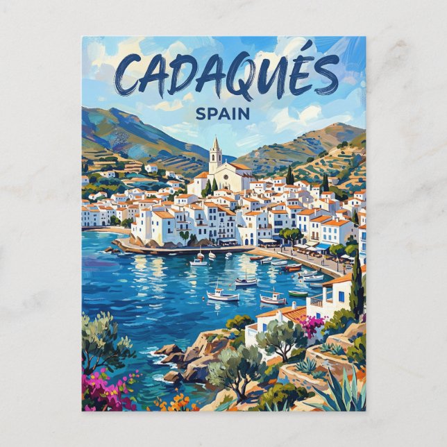 Postal Cadaqués España (Anverso)