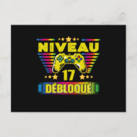 Cadeau 17 años Gamer Niveau 17