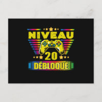 Cadeau 20 ans Anniversario Gamer Niveau 20