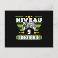 Cadeau 9 ans Anniversario Gamer Niveau 9 Débloqué