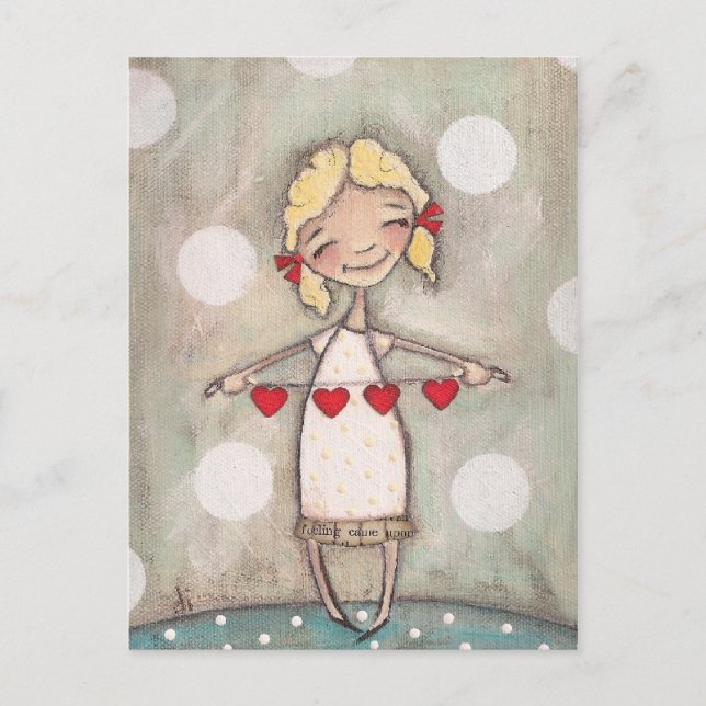 Postal Cadenas de corazón - Postcard (Anverso)