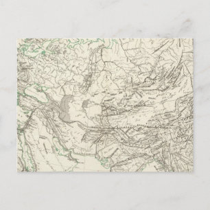 Postal Cadenas de montaña de Asia y Europa