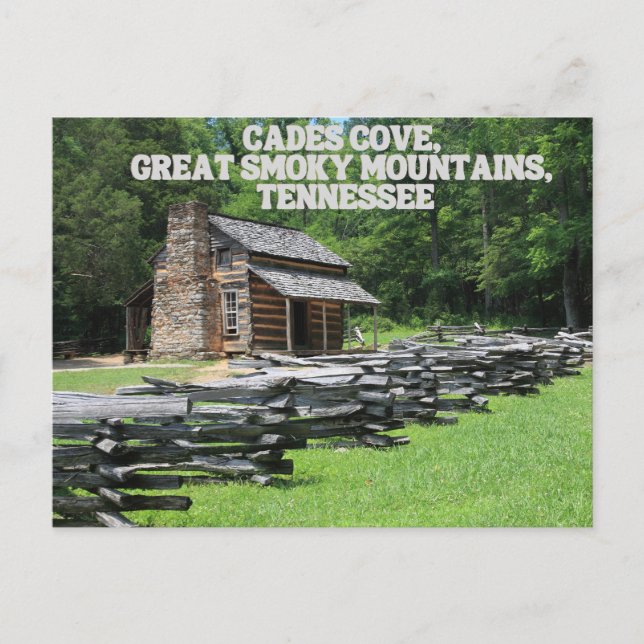 Postal Cades Cove Great Smoky Mountains Postcard (Anverso)