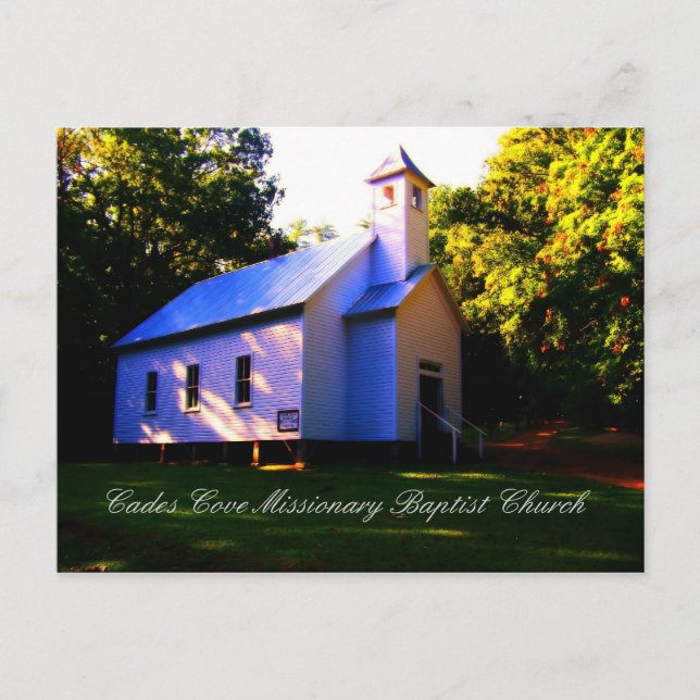 Postal Cades Cove Iglesia Bautista Misionera (Anverso)