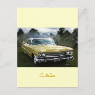 Postal Cadillac amarillo