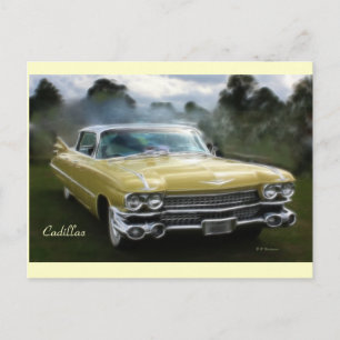 Postal Cadillac amarillo