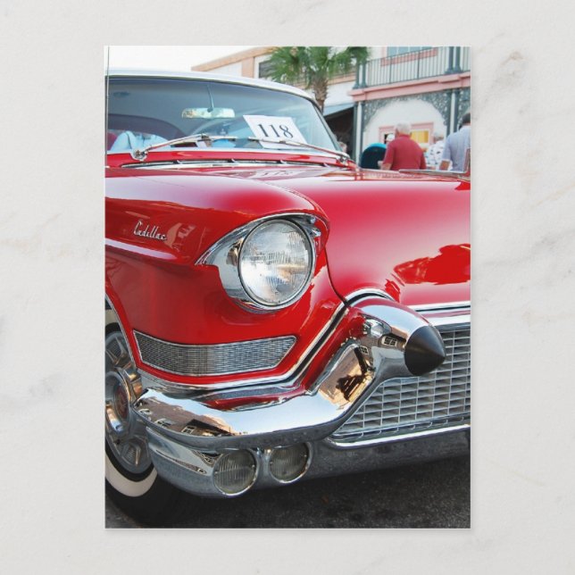Postal Cadillac de los años 1950 (Anverso)