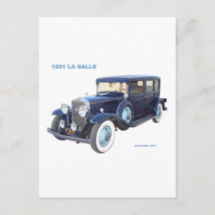 POSTAL CADILLAC LA SALLE 1931