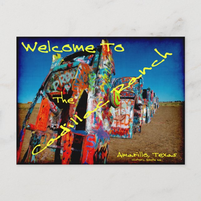 Postal Cadillac Ranch (Anverso)